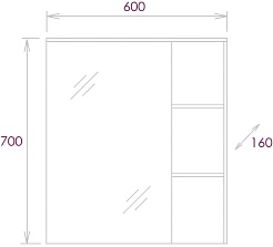 Onika Мебель для ванной Легран 60 дуб галифакс – фотография-11